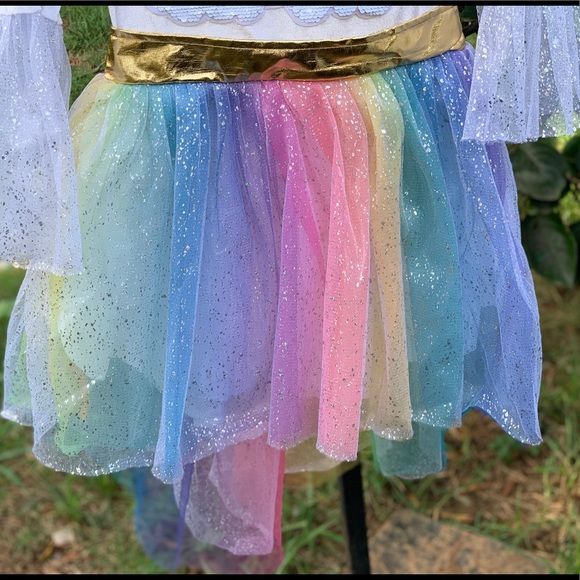 Kids' Rainbow Unicorn Halloween Costume Dress New - Picture 7 of 12